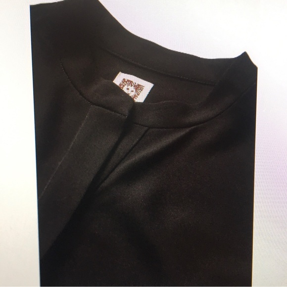 Elegant Anne Klein Nehru Black Tunic NWT - Picture 5 of 8